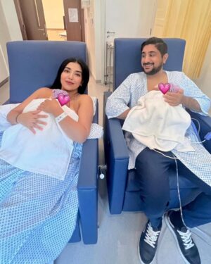 Swati Verma Instagram - 𝗝𝗨𝗡𝗘 𝟭𝟬, 𝟮𝟬𝟮𝟯 -  A day that forever changed our lives in the most beautiful way 🧿♥️⁣
⁣
We are overjoyed to announce we've been blessed with 𝗧𝗪𝗜𝗡 𝗚𝗜𝗥𝗟𝗦 👧🏻👧🏻💕Arriving a bit sooner than expected, they've brought an indescribable light and love into our world 😇🌎 ⁣
⁣
As we step into this beautiful chaos of parenthood, we are ready to embrace every moment of this remarkable journey with our little angels. Follow our journey as parents @thenandatwins✨👨‍👩‍👧‍👧 ⁣
⁣
A heartfelt thank you to the phenomenal team of doctors at @kingscollegehospitallondon who played an instrumental role in bringing our lovely daughters into this world safely👩🏻‍⚕️👨🏻‍⚕️🙏🏻⁣
⁣
#TwinGirls #JoyOfParenthood #Blessed