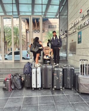 Swati Verma Instagram - Next stop: Mexico! 🌵✈️🇲🇽 We’re all set for our first family trip to celebrate Vishal’s first birthday as a dad! 💗👨‍👧‍👧 Get ready for some fun under the Mexican sun ☀️🎉

Can you guess how many bags we’re taking? 🫢Hint: it’s more than you can count on one hand! 😂🧳

Leave your guesses in the comments and swipe ⬅️ to see if you’re right! 🙈🫣

 #FamilyTravel #BirthdayBash #Mexico