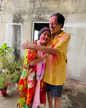 Tamanna Vyas Instagram - Colours of the day 🧿❤️ 

#holi2025 #happyholi
