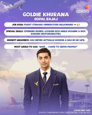 Tanu Khan Instagram - Air Aasmaan’s cabin crew is set to take off with laughter! Buckle up and tune in for a hilarious ride!

Zyada Mat Udd | Starts Tomorrow | Sun | 10:30 PM SIN / 7:30 PM SYD.

@vivekmushran @shehzadss @hellyshahofficial @ash4sak @gauravamlani @rewati.chetri @bhawsheel @maukavishal @tanu._.khan @rajesh_balwani_sahab @kunalkarankapoor

#colorstvapac #ShowsOnColorsTV #indiansinsingapore #indiansinaustralia