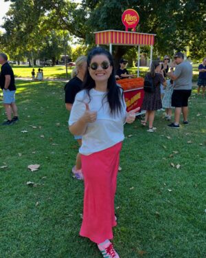 Tanya Hennessy Instagram - Brb moving to Orange. 🧡🧡🧡 had the BEST DAY taste testing the new Orange snake in Orange with @allens