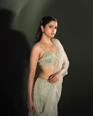 Tanya Ravichandran Instagram - A little shimmer, a little mystery, and a whole lot of confidence. ✨

Shot by @prachuprashanth ✨
Styled by @pooja.janag ✨
Makeup & Hair @salomirdiamond & Team ✨
Outfits  @jp_fashionhouse ✨
Accessories @kaadambari.thestore ✨
Styling Assist @apollo_agape | Team @viewsbymanig ✨