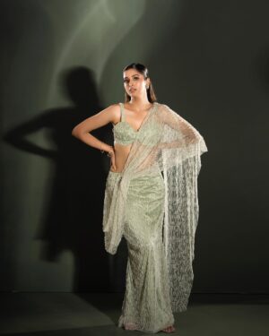 Tanya Ravichandran Instagram - A little shimmer, a little mystery, and a whole lot of confidence. ✨

Shot by @prachuprashanth ✨
Styled by @pooja.janag ✨
Makeup & Hair @salomirdiamond & Team ✨
Outfits  @jp_fashionhouse ✨
Accessories @kaadambari.thestore ✨
Styling Assist @apollo_agape | Team @viewsbymanig ✨
