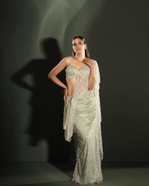 Tanya Ravichandran Instagram - A little shimmer, a little mystery, and a whole lot of confidence. ✨

Shot by @prachuprashanth ✨
Styled by @pooja.janag ✨
Makeup & Hair @salomirdiamond & Team ✨
Outfits  @jp_fashionhouse ✨
Accessories @kaadambari.thestore ✨
Styling Assist @apollo_agape | Team @viewsbymanig ✨