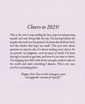 Tata Young Instagram - HAPPY NEW YEAR!

2025 จะรักแล้วก็ดูแลตัวเองให้ดีมากๆๆๆๆขึ้นกว่าเดิม Tons of Self Love! Self Care! True Happiness! Positive Energy!
.
ขอให้ทุกคนมีความสุขมากๆ สุขภาพร่างกายแข็งแรง มีพลังบวกรอบตัวเยอะๆ คิดสิ่งใดสมความปรารถนา สุขกายสบายใจในทุกๆวันของปี 2025 นะคะ love love Tata ♥️