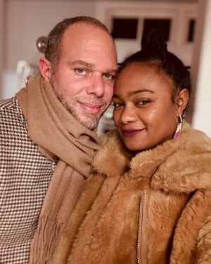 Tatyana Ali Instagram - Daddy and Mommy are going out tonight. Night night kids! 🤣😘