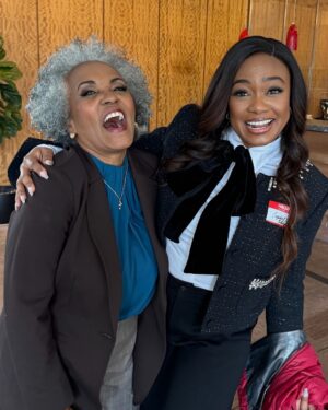 Tatyana Ali Instagram - Who watched #AbbottElementary last night?! I had a ball playing alongside the fabulous Ms.Shirley! Hair goals for real!!
