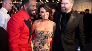 Tia Carrere Instagram - Yay @colewalliser let us do @eentertainment  #LiveFromE #glambot and here’s some more of the epic moments from the #oscars !