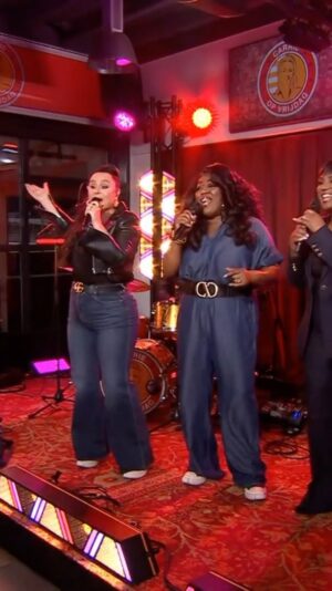 Trijntje Oosterhuis Instagram - Last night, the Ladies had the honor of being guests on Carrie on Friday, where they performed their new single ‘We’ve Got Tonight’ 💜✨🎶