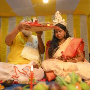 Triparna Bandyopadhyay Instagram - Briddhi 🥰 
One of the most essential ritual of any Bengali marriage. Had a dreamy day and this part of my wedding is closest to my heart ❤️
#bt #bishchalatriplene #wedding2024 #bettertogether #bridhi #briddhi