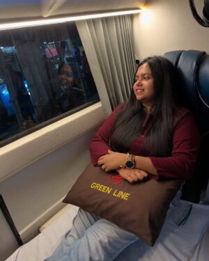 Triparna Bandyopadhyay Instagram - What a comfortable journey from Kolkata to NJP with @greenline_services_ !
Hassle free, comfortable, smooth journey. We boarded from Esplanade and the entire journey was exciting. 
To start with you get some snacks and there are 2 halt stops in the journey for dinner and washroom break.
The comfortable journey soon turned into a moving bus movie date as each seat had an android TV, where in you could play your favourite series or movie, plug in your earphones and simply unwind! 
@greenline_services_ just made reaching the hills a lot more comfortable. 
#the_foodielady #busjourney #greenline #esplanade #newjalpaiguri #newjalpaiguristation #siliguri #siliguridiaries #kolkatadiaries #kolkatabus #kolkatabusiness #kolkatabusopedia #kolkatatonjp #darjeeling #busjourney #busjourney🚌