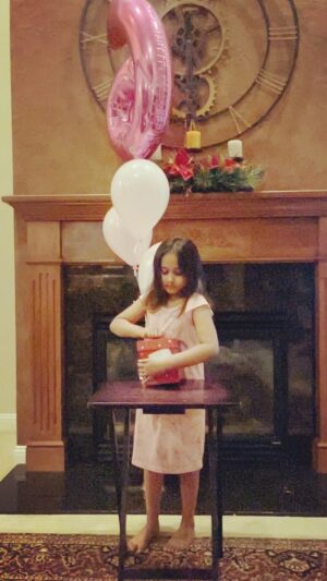 Umme Ahmed Shishir Instagram - Good things are always hidden! Alayna’s special birthday cake 🦋🦋