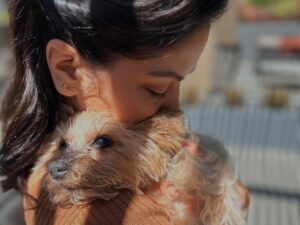 Valery M. Ortiz Instagram - I started this post this morning on the treadmill but got too emotional to finish. I miss this lil nugget so much. Happy heavenly 18th birthday mi Myli Myshell! It breaks my heart but simultaneously fills it with SO MUCH joy going through our memories together. Too hard to choose 20 favorites. 🥹 I hope you were running up a storm up there with all of your doggy family eating crackers and treats and sunbathing and getting snuggles de Abuela Panchi y Mama Meche que siempre te querían! I can’t wait to see you again my lil baby! 🤧🥹😭