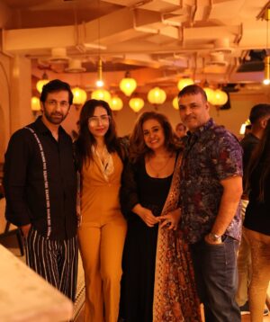 Vandana Sajnani Instagram - Hosted the beautiful launch of the spectacular @bayroutedining ❤️.
An experience of the finest Turkish and Lebanese food , clearly the best in the country. The interiors and the decor along with the lighting takes you back to a beautiful old world Mediterranean charm ❤️.
The food is a gastronomical delight with the most healthiest options one could imagine. 
The lovely evening was attended by so many lovely people and each one had personally shared their memorable experience. The live music set the perfect ambience . It was truly a perfect day ‘Womens day’ where my dear @jaspinder_narula ji the amazing singer who recently won the Padmashri award , impromptu sang a few songs for us, joined in by @shwetapandit7 who too sang a couple of songs in her lovely voice  from the olden golden era. 
Sometimes an evening just flows towards perfection. 
And this was one of it ❤️.
And now Bayroute is at the hub NESCO in goregaon .. So all you lovely suburbanites what u waiting for 💝.
Go book a table soon and soak in the vibe . .
Thankyou all who came even on the busiest day in the city with tons of events lined up. Means a lot ❤️.
Big hug.. 
In this post - 
@iridhidogra you looked stunning n I’m so glad u and ur family enjoyed it❤️.
My stunning friend  @urvashiamrrahs , my darling @lostboyjourney , the beautiful people  @barkhasengupta @omkarkapoor @ashishsharma02 @rohitkverma @anupamavarmaofficial @hunarhale @tanya_satish @rajivroda @priyankaramsay @umeshpherwani @rinka_2610 @kavittasinghrana , Rakesh and Tanya Kothari , @surbhishweta @winnie1686 and Ofcourse my family @rajesh_khattar @madhusajnani @kabirluthria @dineshsajnani ❤️.
.
.📸 @_rahul_dyno