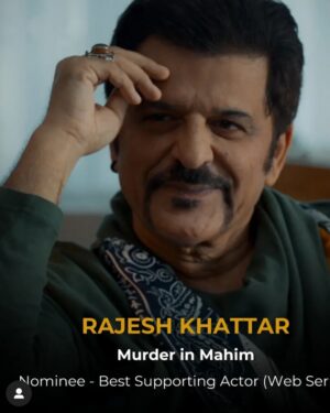 Vandana Sajnani Instagram - So proud of you for being nominated for this one !!!! @rajesh_khattar @criticschoiceindia #Rajeshkhattar #Murderinmahim @officialjiocinema #Jiocinema #bestsupportingactor #Awardnight #Majormissing #Cinema #bestactor #bollywoodactor #jiotv