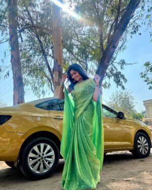 Vasanthi Krishnan Instagram - 💚💚💚💚💚
Happy birthday to my Goldy❤️😘
 Welcome to another year in the fast lane🥳
.
.
.
.
#car 
#myfavorite 
#vk 

#instrgram #instagood #vk #vasanthikrishnan #mybirthday🎂 #mycarbirthday #cutest #welcome #picoftgeday❤️❤️