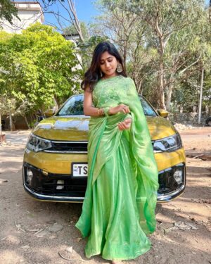 Vasanthi Krishnan Instagram - 💚💚💚💚💚
Happy birthday to my Goldy❤️😘
 Welcome to another year in the fast lane🥳
.
.
.
.
#car 
#myfavorite 
#vk 

#instrgram #instagood #vk #vasanthikrishnan #mybirthday🎂 #mycarbirthday #cutest #welcome #picoftgeday❤️❤️