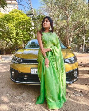 Vasanthi Krishnan Instagram - 💚💚💚💚💚
Happy birthday to my Goldy❤️😘
 Welcome to another year in the fast lane🥳
.
.
.
.
#car 
#myfavorite 
#vk 

#instrgram #instagood #vk #vasanthikrishnan #mybirthday🎂 #mycarbirthday #cutest #welcome #picoftgeday❤️❤️