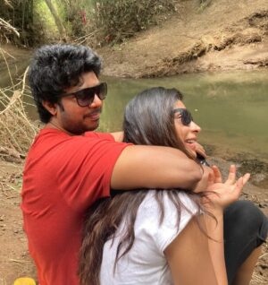 Vijayalakshmi Instagram - The connection was not 
made on March 13th, 2001.
It reaches back 
winding through time.
Unseen threads 
stretching beyond.

When I met you, 
I found myself.
You raised me,
Unfolded me,
Watched me emerge a butterfly. 

And for selfish reasons, 
I’m keeping you. 
No escape. 
You are trapped and 
tangled in love with me. 

So As promised, 
We will be stars up so high,
As Forever twin diamonds in the sky. 

#25years #with #you 🤍