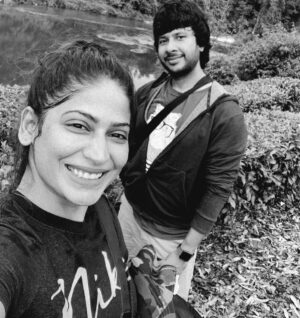 Vijayalakshmi Instagram - The connection was not 
made on March 13th, 2001.
It reaches back 
winding through time.
Unseen threads 
stretching beyond.

When I met you, 
I found myself.
You raised me,
Unfolded me,
Watched me emerge a butterfly. 

And for selfish reasons, 
I’m keeping you. 
No escape. 
You are trapped and 
tangled in love with me. 

So As promised, 
We will be stars up so high,
As Forever twin diamonds in the sky. 

#25years #with #you 🤍