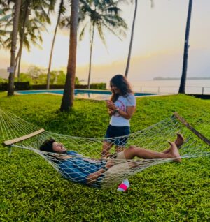 Vijayalakshmi Instagram - The connection was not 
made on March 13th, 2001.
It reaches back 
winding through time.
Unseen threads 
stretching beyond.

When I met you, 
I found myself.
You raised me,
Unfolded me,
Watched me emerge a butterfly. 

And for selfish reasons, 
I’m keeping you. 
No escape. 
You are trapped and 
tangled in love with me. 

So As promised, 
We will be stars up so high,
As Forever twin diamonds in the sky. 

#25years #with #you 🤍