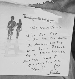 Vijayalakshmi Instagram - The connection was not 
made on March 13th, 2001.
It reaches back 
winding through time.
Unseen threads 
stretching beyond.

When I met you, 
I found myself.
You raised me,
Unfolded me,
Watched me emerge a butterfly. 

And for selfish reasons, 
I’m keeping you. 
No escape. 
You are trapped and 
tangled in love with me. 

So As promised, 
We will be stars up so high,
As Forever twin diamonds in the sky. 

#25years #with #you 🤍