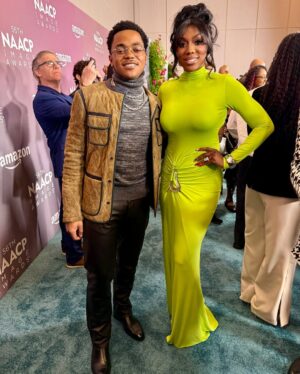 Wendy Osefo Instagram - 2025 NAACP IMAGE AWARD NOMINEE 🍐✨

Hair: @touchedbytj_ 
Makeup: @basedkenken 
Dress: @silviatcherassi 
📸: @shaunandru