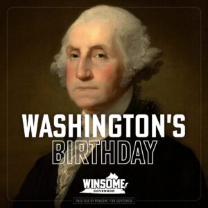 Winsome Earle-Sears Instagram - Today we celebrate the birthday of Virginia's native hero and America's first President, George Washington, and recognize all of America's Presidents who have served our nation.