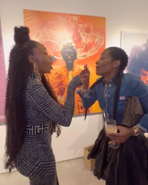 Yaya DaCosta Instagram - 1. There was so much gorgeous art on the walls of the gallery for @blackbeautyroster ‘s NY Fashion Week event. Black hair is art, indeed!
2. A little step and repeat in my little @normakamali
3. slinky dress link up
4. The Icon: IMAN @the_real_iman 
5. @ursulastephen created the hair looks for my first  ever Essence magazine shoot as a model. Bumping into each other and reminiscing about the magic we created that day on set, both early in our blessed careers, was such a sweet moment.
6. The throwback lewk in question!
7. time/space travel slinky dress link up with @zendaya 
8. Women who joyfully celebrate other women are my favorite. Instantaneous mutual appreciation of inner and outer beauty is goddess behavior.
9. The one and only, the master of all things hair, and one of my besties @chiomanvhair 
10. With the beautifully fierce women of @lorealgroupe 
11. The color palette. The lighting. The hair. The makeup. The styling. The timing. The subject. The observer. The experience. All of these are Art.
12. Met so many beautiful souls.
13. Pattern.
14. Future pulling.
15. The bussdown for natural girlies has arrived. Thank you, @evebyboz !! 💁🏾‍♀️