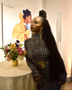 Yaya DaCosta Instagram - 1. There was so much gorgeous art on the walls of the gallery for @blackbeautyroster ‘s NY Fashion Week event. Black hair is art, indeed!
2. A little step and repeat in my little @normakamali
3. slinky dress link up
4. The Icon: IMAN @the_real_iman 
5. @ursulastephen created the hair looks for my first  ever Essence magazine shoot as a model. Bumping into each other and reminiscing about the magic we created that day on set, both early in our blessed careers, was such a sweet moment.
6. The throwback lewk in question!
7. time/space travel slinky dress link up with @zendaya 
8. Women who joyfully celebrate other women are my favorite. Instantaneous mutual appreciation of inner and outer beauty is goddess behavior.
9. The one and only, the master of all things hair, and one of my besties @chiomanvhair 
10. With the beautifully fierce women of @lorealgroupe 
11. The color palette. The lighting. The hair. The makeup. The styling. The timing. The subject. The observer. The experience. All of these are Art.
12. Met so many beautiful souls.
13. Pattern.
14. Future pulling.
15. The bussdown for natural girlies has arrived. Thank you, @evebyboz !! 💁🏾‍♀️