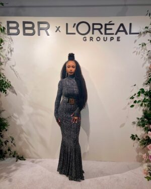 Yaya DaCosta Instagram - 1. There was so much gorgeous art on the walls of the gallery for @blackbeautyroster ‘s NY Fashion Week event. Black hair is art, indeed!
2. A little step and repeat in my little @normakamali
3. slinky dress link up
4. The Icon: IMAN @the_real_iman 
5. @ursulastephen created the hair looks for my first  ever Essence magazine shoot as a model. Bumping into each other and reminiscing about the magic we created that day on set, both early in our blessed careers, was such a sweet moment.
6. The throwback lewk in question!
7. time/space travel slinky dress link up with @zendaya 
8. Women who joyfully celebrate other women are my favorite. Instantaneous mutual appreciation of inner and outer beauty is goddess behavior.
9. The one and only, the master of all things hair, and one of my besties @chiomanvhair 
10. With the beautifully fierce women of @lorealgroupe 
11. The color palette. The lighting. The hair. The makeup. The styling. The timing. The subject. The observer. The experience. All of these are Art.
12. Met so many beautiful souls.
13. Pattern.
14. Future pulling.
15. The bussdown for natural girlies has arrived. Thank you, @evebyboz !! 💁🏾‍♀️