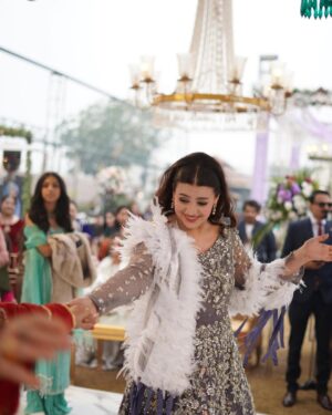 Zara Noor Abbas Instagram - Ufhhh This day was more than just a wedding - it was a celebration of love, family, and resilience. Despite the rain’s best efforts to dampen our spirits, we persevered and made this day unforgettable. 
Somethings I’ll never forget - running in and out of halls in the coldest day of Lahore, having rain washing away the decor and food stalls - watching my little brother become a husband and making sure his lady love was okay. The rain may have tried to ruin our perfect plans, but it only made this day more memorable. I’m so so grateful for the love and support of our family and friends who made this day so special. It would have been NOTHING without you all. My Event managers @zawaajevents and my @the_videographers Were the stars of the show. How they managed to capture everything and my Event person who made sure everything looked stunning even after the chaos. THANK YOU SO MUCH. Also a huge shout out to @ayesha.shoaib.malik for making my beautiful dress and giving me the perfect fit for my brothers walima. 

Apki shaaadi hogayeeee Amuuuu bhai, and Congratulations -  @ahmadabbasgill on finding your soulmate and @ssameen._ Welcome to the Family 🎉🥲 🫂🥲🧿🤍🪄