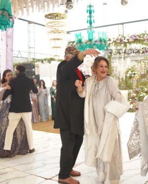 Zara Noor Abbas Instagram - Ufhhh This day was more than just a wedding - it was a celebration of love, family, and resilience. Despite the rain’s best efforts to dampen our spirits, we persevered and made this day unforgettable. 
Somethings I’ll never forget - running in and out of halls in the coldest day of Lahore, having rain washing away the decor and food stalls - watching my little brother become a husband and making sure his lady love was okay. The rain may have tried to ruin our perfect plans, but it only made this day more memorable. I’m so so grateful for the love and support of our family and friends who made this day so special. It would have been NOTHING without you all. My Event managers @zawaajevents and my @the_videographers Were the stars of the show. How they managed to capture everything and my Event person who made sure everything looked stunning even after the chaos. THANK YOU SO MUCH. Also a huge shout out to @ayesha.shoaib.malik for making my beautiful dress and giving me the perfect fit for my brothers walima. 

Apki shaaadi hogayeeee Amuuuu bhai, and Congratulations -  @ahmadabbasgill on finding your soulmate and @ssameen._ Welcome to the Family 🎉🥲 🫂🥲🧿🤍🪄