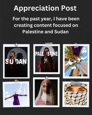 Zhalay Sarhadi Instagram - Appreciation Post 💚🇵🇸🇸🇩

The impact of social media in amplifying the voices of Palestine and Sudan has been truly incredible! 🌍 This is a heartfelt call to action for everyone: let’s harness the power of social media to spread awareness by creating meaningful content that highlights the stories and struggles of these nations.

The engagement numbers shared in this post are a testament to how collective efforts can drive awareness for humanitarian causes. Together, we are making a difference!

A huge thank you to everyone who has supported me in amplifying the message of Palestine and Sudan. Your encouragement and shared efforts mean the world 🇵🇸🇸🇩💚🫂.
I couldn’t have achieved these milestones without your unwavering support—let’s continue making an impact!

رسالة تقدير 💚🇵🇸🇸🇩

لقد كان تأثير وسائل التواصل الاجتماعي في إيصال أصوات فلسطين والسودان مذهلًا حقًا 🌍 هذه دعوة صادقة للجميع: لنستخدم قوة وسائل التواصل الاجتماعي لنشر الوعي من خلال إنشاء محتوى هادف يبرز قصص ومعاناة هذه الشعوب
 
الأرقام المتعلقة بالتفاعل والمشاركة في هذا المنشور هي دليل على أن الجهود الجماعية يمكن أن تُحدث فرقًا كبيرًا في نشر الوعي حول القضايا الإنسانية. معًا، نحن نصنع فرقًا
 
شكرًا جزيلًا لكل من دعموني في إيصال رسالة عن فلسطين والسودان. تشجيعكم وجهودكم المشتركة تعني لي الكثير 🇵🇸🇸🇩💚🫂
ما كنت لأحقق هذه الإنجازات دون دعمكم المتواصل، دعونا نستمر في إحداث تأثير إيجابي

Big thank u to best crew: @sarahabusadeh @amaniegeha @murielletannous @janaislam___ @makeupbymaab @monvti @obay_jamal @94ji @monvti @ayatallax @rawaadel @jana__alfarra