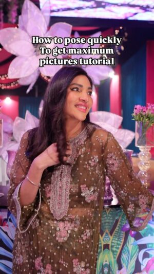 Zhalay Sarhadi Instagram - How fast can you pose at weddings with the photographers being swamped with other people’s pictures? 

This is HOW i do it 😎 

Thank you @mahastudioweddings for taking this cute little video 🥰

Love this decor for @yashmagillofficial ‘s sister @arooba.jpg ‘s mehendi by @innovative_events_pk 

My hair @gillhoraiboffical 
My dress @ethncofficialpk 
My earrings @zaheenkamran 

#fashionshoot #shoottutorial #shaadimagic #zhalay #zhalaysarhadi