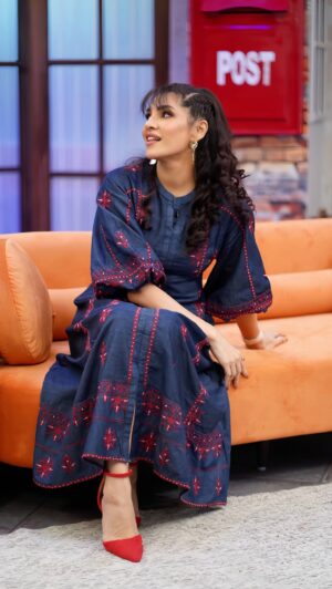 Zhalay Sarhadi Instagram - Denim never gets old 👖

👗 @ethncofficialpk 
💇‍♀️💄 @humarajput10 

#transition #reelsinstagram #zhalay #zhalaysarhadi #musicvideo