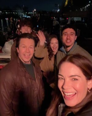 Zoe Colletti Instagram - And that’s a wrap on #FamilyPlan2!! 🤩 Cannot wait for you to see our action-packed European Christmas vacation! 🎄This is such a special movie family and we’re so excited to share this wild and heartfelt ride with you!! ❤️ @appletv @markwahlberg @zoecolletti @vanrcrosby @redaelazouar @simon.cellanjones @davidcoggeshall