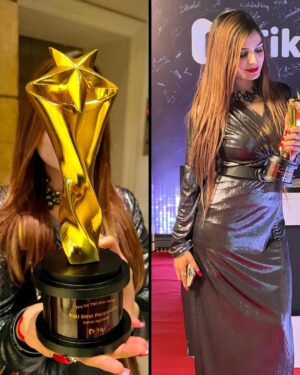 sonal Agarwal Instagram - My 1st Tiki Star Award 🥰For Best personality ♥️ Thank you so much @tikiappofficial , My tiki Fam & Insta Fam ✨ 
.
#blessed #tikistaraward #tiki #tikiindia #tikicreator #tikistar #dehli #proudmoment