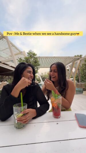 sree priya Instagram - You know whom to tag & share 🤓😜

#sreepriya #anshureddy #besties #cafe #trendingreels