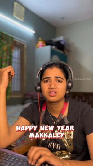 Abi Instagram - Night shift paridhabangal...♥️🥀🙂
.
.
.
#happynewyear #newyear #nightshift #contentcreator #thefaceofabi