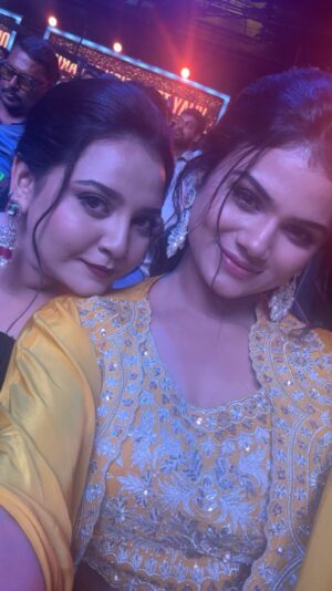 Akshitha Ashok Instagram - Our first reel together 🤌🏻🧿

@_nehah_official_