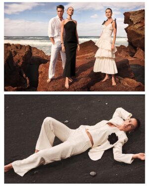 Alessandra Ambrosio Instagram - It’s spring season at @elcorteingles. Loved being a part of this one of a kind fashion show to welcome spring with @candiceswanepoel and @jonkortajarena. Filmed in Lanzarote.

Ya es primavera en El Corte Inglés. Me encantó ser parte de este desfile de moda único para dar la bienvenida a la primavera con Candice Swanepoel y Jon Kortajarena. Grabado en Lanzarote.