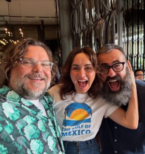 Ana de la Reguera Instagram - Mexico will always love you guys! @jackblack #jaredhess break a leg with @aminecraftmovie 🥳

#nacholibre