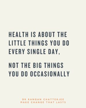 Arianna Huffington Instagram - Spoiler: the little things add up. 

✏️ : @drchatterjee
