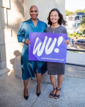 Ayanna Pressley Instagram - Michelle Wu earned my endorsement and I’m so proud to call her my Mayor.