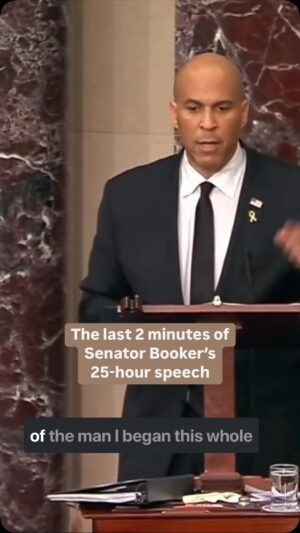 Ayanna Pressley Instagram - Powerful words from my brother @corybooker who held the line for over 25 hours to call out Donald Trump’s cruelty and the GOP’s complicity.