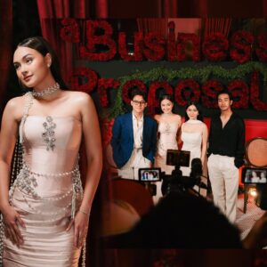 Caitlin Halderman Instagram - A Business Proposal’s Gala Dinner last night 🥂

Meet us soon
Feb 6, 2025 in cinemas! ❤️

Dress by @pamelausanto.atelier @pamelausanto 
Jewelry by @adellejewellery 
Styled by @wanda_haraa @wandaharaaproject
Makeup by @nooibeauty
Hair by @touchofniken
📸 by @snap.nuel