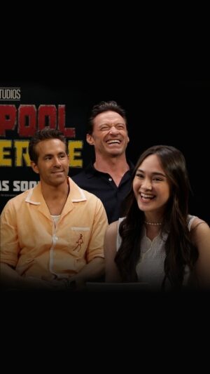 Caitlin Halderman Instagram - im actually really proud of myself😭🙏🏼 thank you @marvelindonesia for this amazing opportunity, such an honor to be able to interview @vancityreynolds @thehughjackman 🫶 Make sure to be the first to watch it only in theaters 24 July #DeadPoolAndWolverine #Marvel