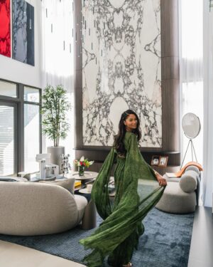 Chanel Iman Instagram - We are so excited to share our Home with you where we feel the most love, the most comfort, and the most ourselves. We dreamed of a space that reflects that for us and our kids. Thank you @archdigest @amyastley capturing this and thank you to our incredible interior designer @2idinteriors ! 📸 @venjhaminreyes