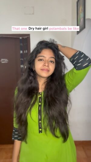 Charumathi Saravanan Instagram - Ungalukum dry/frizzy hair ah🥺😪
COMMENT “LINK” for the products link
.
@myplixlife 
.
#AD #missmiracle #plix